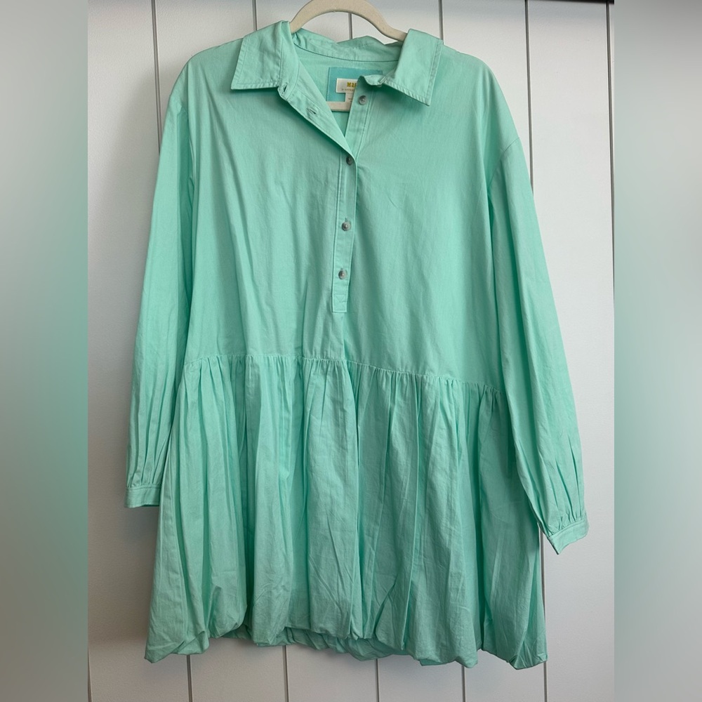 Anthropologie Maeve bubble dress. Mint green